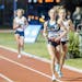 Fiona Smith raced Kassie Parker, back right, at the NCAA Division III track and field championships last week in Rochester, N.Y.