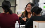 Richfield High School senior Elsy Cruz Parra attended forensics class Tuesday, May 30, 2023. When she graduates this week, she’ll be the first in he