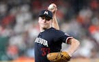 Twins starter Louie Varland threw seven shutout innings against the Astros on Wednesday night.