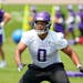 Marcus Davenport has a lot more practice time than playing time for the Vikings so far. He’s played just four snaps.