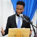 Minneapolis City Council candidate Nasri Warsame announced Thursday that he’s continuing his campaign, days after the state DFL banned him from seek