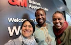 Jayshree Seth, William Kamkwamba and Olivia Scott-Kamkwamba