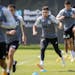 Minnesota United midfielder Emanuel Reynoso, center, could make his 2023 debut as soon as Saturday’s match against Toronto.