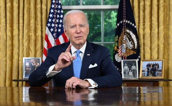 President Joe Biden celebrated a ‘’crisis averted” in his first speech to the nation from the Oval Office Friday evening.