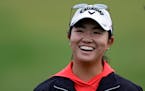 Rose Zhang reacted after the final round of the Mizuho Americas Open in Jersey City, N.J.