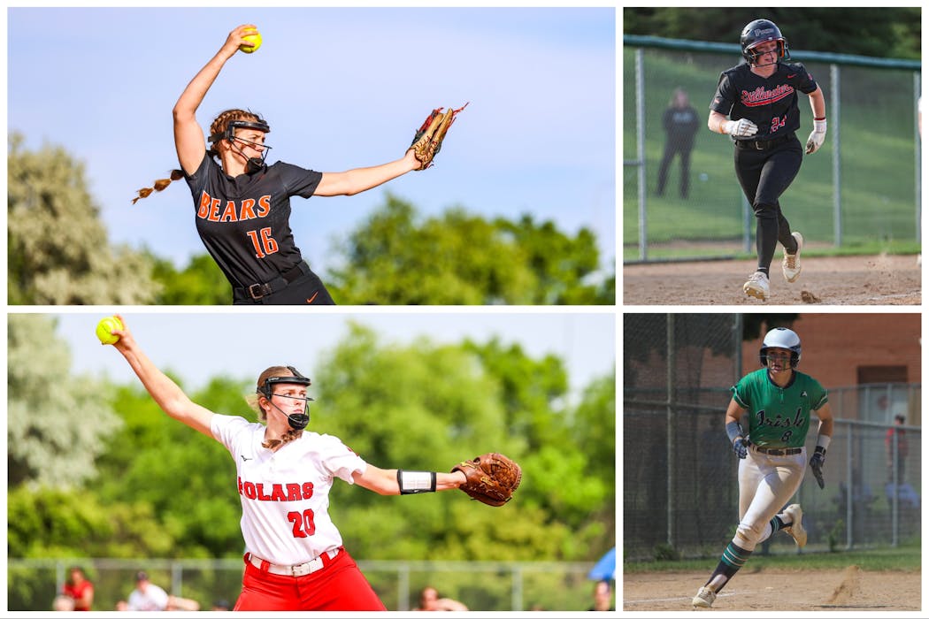 Clockwise from top left: Chloe Barber of White Bear Lake, Alexis Monty of Stillwater, Isabelle Nosan of Rosemount and Maddie Anthony of North St. Paul. 