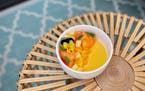 Gai Noi’s brief but decadent dessert menu included a mango cremeux.