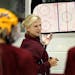 Natalie Darwitz during her first stint as a Gophers assistant coach in 2008. She returned to the team in 2021.