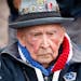 World War II veterans Jake Larson attends a ceremony to mark the 79th anniversary of the assault that led to the liberation of France and Western Euro