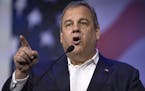 Former New Jersey Gov. Chris Christie spoke during the Republican Jewish Coalition Annual Leadership Meeting in Las Vegas on Nov. 6, 2021.
