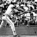 June 26, 1977: Rod Carew knocked this hit to boost his average to 400.