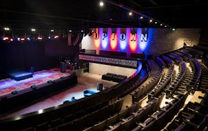 The old letters from above the marquee now hang inside the newly remodeled Uptown Theater, where a media preview was held Thursday ahead of Saturday�
