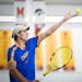 Wayzata’s Collin Beduhn, ranked No. 1 in Class 2A, served Wednesday, when he led his team to the state title. A day later he was upset in the single
