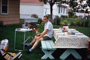 Jim Ascher often supervised meals on the grill.