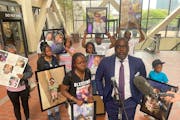 The family of 6-year-old Blessings McLaurin-Grey, 6, held a news conference at the Hennepin County Government Center on Wednesday after the sentencing