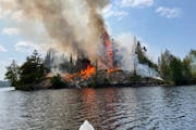 The Spice Lake Fire in the BWCAW June 14.
