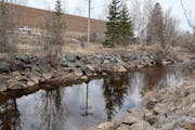 Miller Creek in Duluth, near a proposed hotel site.