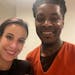 Benjamin Richardson took a selfie with defense attorney Sarah Gad on Wednesday before he was released from the Hennepin County jail after prosecutors 