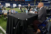 Minnesota head coach P.J. Fleck spoke to reporters during Big Ten media days in Indianapolis.