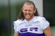 The Vikings’ T.J. Hockenson had the most catches (60) and yards (519) last season by any NFL tight end except Travis Kelce (87).