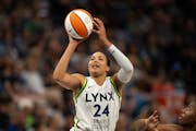 Napheesa Collier, shown here playing against Indiana in July, returned to action for the Lynx on Friday night against New York.