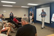 House Majority Whip Tom Emmer held his first in-person town hall this congressional term in Big Lake. 