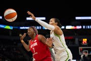 Indiana forward NaLyssa Smith, left, returned Tuesday from a lengthy stress fracture recovery, just in time to go up against the Lynx’s Napheesa Col
