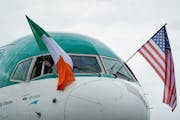 The first direct Aer Lingus flight from Dublin landed at Minneapolis St. Paul International Airport July 1, 2019.