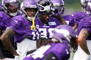 Rookie Mekhi Blackmon (11) is among the young cornerbacks the Vikings may need to rely on this season. 