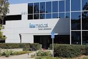 ICU Medical is closing its Oakdale plant. Pictured is its headquarters in San Clemente, Calif.