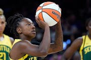 Seattle guard Jewell Loyd leads the WNBA in scoring at 24.1 points per game.