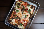 Meatball pizza is on the menu at Wrestaurant, a joint venture between Wrecktangle and First Avenue.