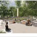 St. Paul parks staff presented a rendering of what a revamped Pedro Park would look like down E. 10th Street.