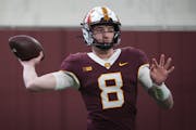 The spotlight this season will be on Gophers quarterback Athan Kaliakmanis, the third-year sophomore who’s entering his first full season as the sta