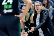 Lynx coach Cheryl Reeve reacted to calls late in the fourth quarter of Tuesday’s controversial victory over Dallas at Target Center.