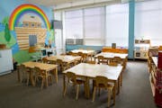 One of the classrooms at The Legacy of Dr. Josie R. Johnson Montessori School, which recently moved into Family Baptist Church. 