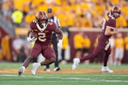 Sean Tyler was the Gophers’ leading rusher against Nebraska with 41 yards on 10 carries, but Minnesota ran the ball only 25 times and threw 44 passe