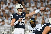 Quarterback Drew Allar threw for 325 yards and three touchdowns in Penn State’s 38-15 season-opening victory over West Virginia. 