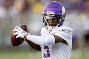 Vikings rookie wide receiver Jordan Addison is listed behind K.J. Osborn on the team’s first depth chart of the regular season.