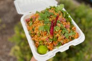 Naem Khao is a longtime favorite menu item from Soul Lao’s food truck and it’s on the menu at their just-opened restaurant in St. Paul.