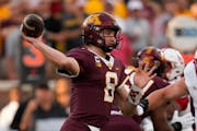By his own admission, Gophers quarterback Athan Kaliakmanis wasn’t happy with his 24-for-44, 196-yard performance in the team’s season debut again