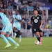 Minnesota United forward Sang Bin Jeong, seen against the Colorado Rapids on Aug. 30 at Allianz Field, is back with the team after missing the last ga