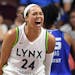 Napheesa Collier’s strong game Sunday helped keep the Lynx alive in the WNBA playoffs.