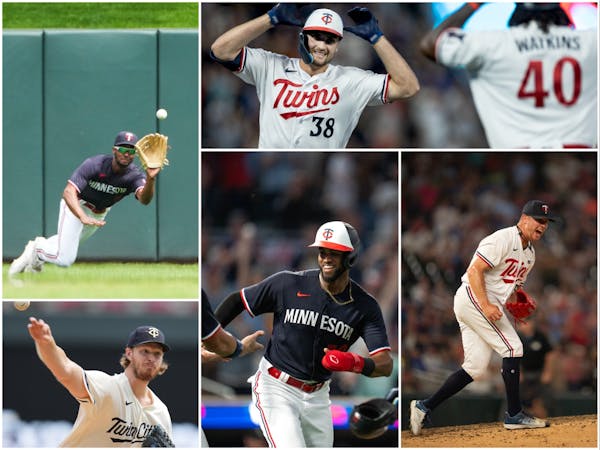As the Twins near a division title it’s time to praise the unsung heroes who got them there. Clockwise from top left: Michael A. Taylor, Matt Wallne