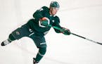 Kirill Kaprizov skated through drills on the first day of Wild training camp Thursday.