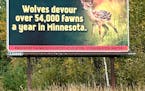 A billboard along Hwy. 53.