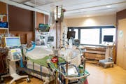 The interior of a new cardiovascular intensive care unit is seen Sept. 19 at M Health Fairview University of Minnesota Medical Center - East Bank in M