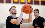 Senior forward Parker Fox practiced with the Gophers this summer coming off two season-ending knee surgeries.
