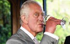 Britain’s King Charles III tasted a glass of wine at the sustainable vineyard Chateau Smith Haut Lafitte in Martillac, southwestern France, near Bor