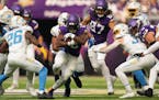 Vikings running back Alexander Mattison carried 20 times for 93 yards against the Chargers on Sunday, averaging 4.7 yards per carry.